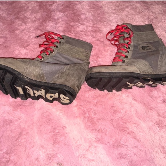 Sorel Lexie Wedge Waterpoof leather boot Size 8.5 - Picture 9 of 11